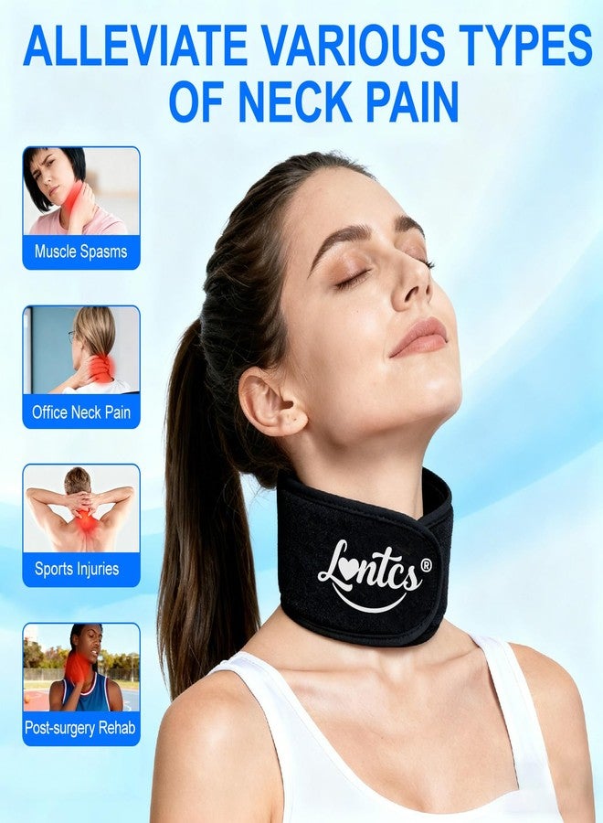 LONTCS Neck Ice Pack Wrap – Reusable Hot & Cold Gel Pack for Neck Pain Relief, Cervical Support, Tonsillectomy & Thyroid Surgery Recovery, Adjustable Freezer Wrap for Men & Women - Image 3